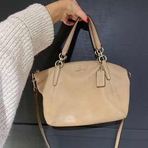 Coach nude pink/beige purse